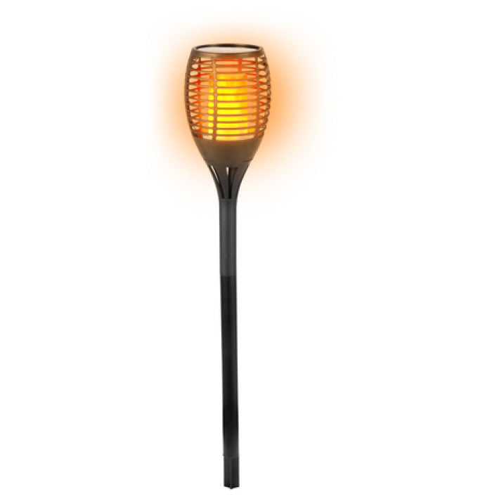 Solcellelys - fakkel med flammeeffekt