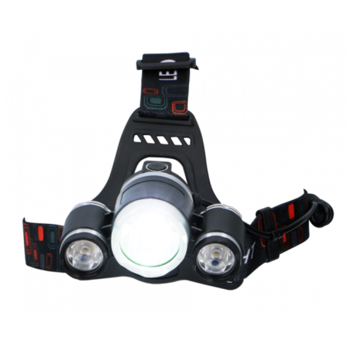 Trippel, kraftig hodelykt 200 lumen