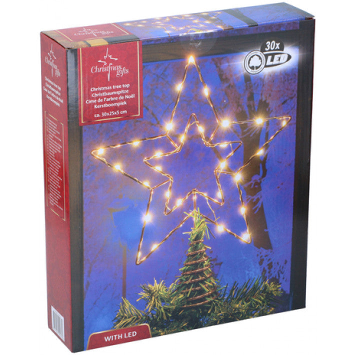Julestjerne 30 cm 30 LED