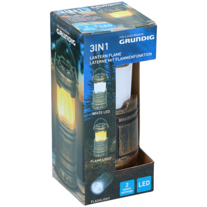 Sammenleggbar 3-i-1 lanterne