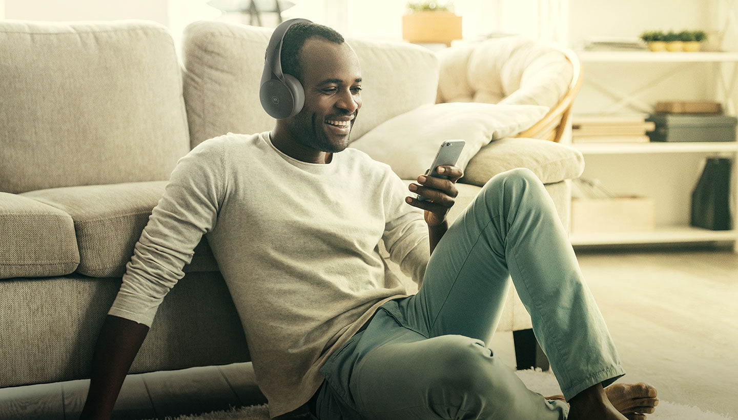 MOTO XT500 hodetelefoner med støydemping og innebygget mikrofon